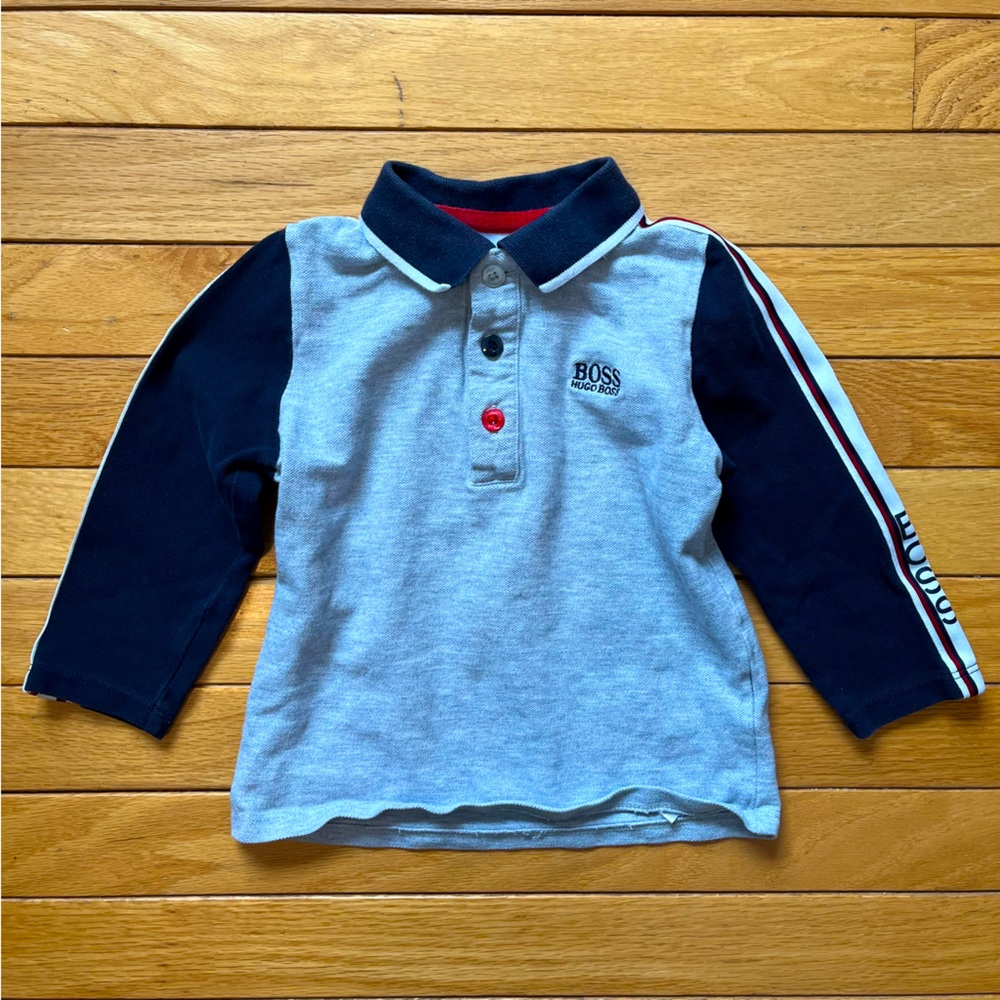 Hugo Boss Grey Polo Toddler Size 2